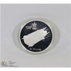 1987 CANADIAN $20 TROY OUNCE SILVER CALGARY OLYMPIC