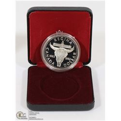 1982 CANADIAN PROOF SILVER DOLLAR IN DISPLAY