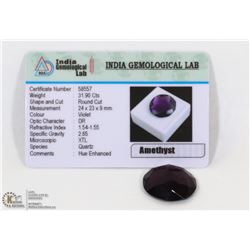 #49-PURPLE AMETHYST GEMSTONE 31.90CT