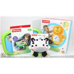 BOX OF FISHER PRICE KIDS ITEMS