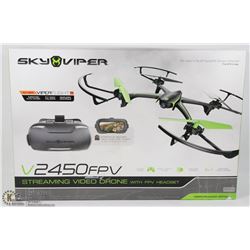 SKY VIPER STREAMING VIDO DRONE WITH FPV HEADSET