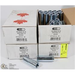 4 CASES OF 5/8 DROP IN 25 ANCHORS
