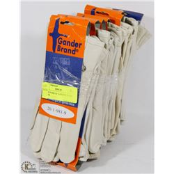 12 NEW PAIRS OF GANDER WORK GLOVES
