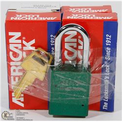 5 NEW PKGS AMERICAN LOCK LOCKS, ALL WITH SEPARATE