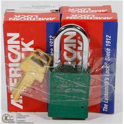 5 NEW PKGS AMERICAN LOCK LOCKS, ALL WITH SEPARATE