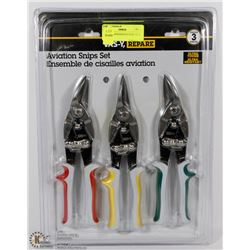 SET OF 3 AVIATION/TIN SNIPS NEW IN PACK
