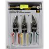 Image 1 : SET OF 3 AVIATION/TIN SNIPS NEW IN PACK