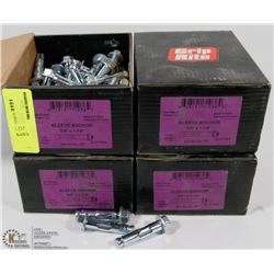 4 CASES OF 3/8" X 1-7/8" SLEEVE ANCHORS