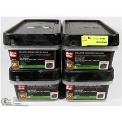 4 TUBS OF COLLATED SIDING FENCING NAILS