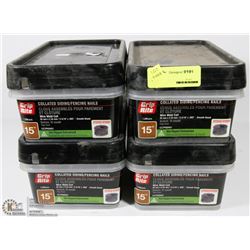 4 TUBS OF COLLATED SIDING FENCING NAILS