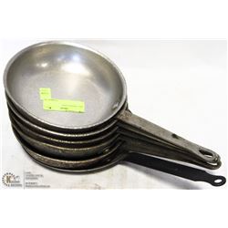 SIX 7" FRYING PANS