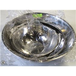 LOT OF 3 NEW HEAVY DUTY MIXING BOWLS