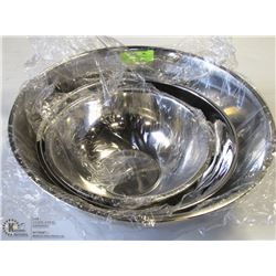 LOT OF 3 NEW HEAVY DUTY MIXING BOWLS