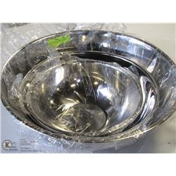 LOT OF 3 NEW HEAVY DUTY MIXING BOWLS