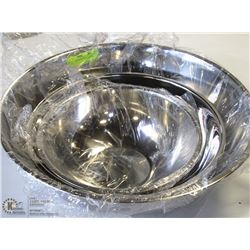 LOT OF 3 NEW HEAVY DUTY MIXING BOWLS