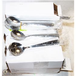 LOT OF 144 NEW "CARTIER" ROUND SPOONS