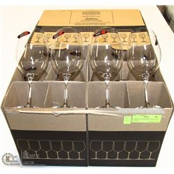 A LOT OF 24 NEW RIEDEL RED WINE GLASSES