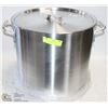 Image 1 : ME#12 ALUMINUM STOCK POT 50 QT MED WITH LID