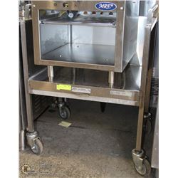 STAINLESS STEEL SERVICE CART 26"X20"X31" HIGH.