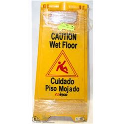 LOT OF 3 WINCO WET FLOOR SIGNS