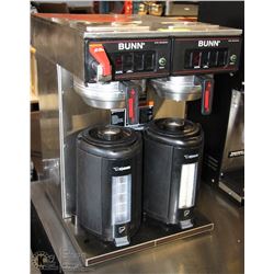BUNN DUAL COFFEE MAKER WITH CANISTERS