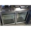 Image 1 : 2 DOOR UNDER COUNTER GLASS DOOR COOLER