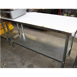 NEW STAINLESS STEEL PREP TABLE