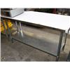 Image 1 : NEW STAINLESS STEEL PREP TABLE