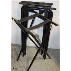 LOT OF 4 BLACK SERVER STANDS
