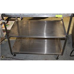 3 TIER STAINLESS STEEL CART 35 X 21 X 33