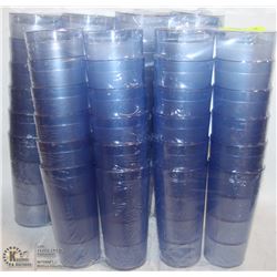 LOT OF 48 NEW 20OZ STACKING BLUE TUMBLERS