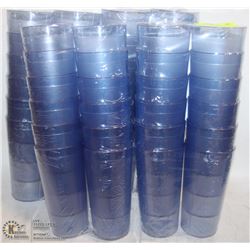 LOT OF 48 NEW 20OZ STACKING BLUE TUMBLERS