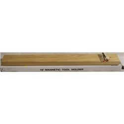 NEW 18" WOODEN MAGNETIC TOOL HOLDER