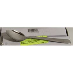 LOT OF 6 BOXES OF 12 NEW WINDSOR TEASPOONS