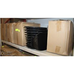 LOT OF 5 BOXES OF 12 NEW PLASTIC OVAL PLATTERS