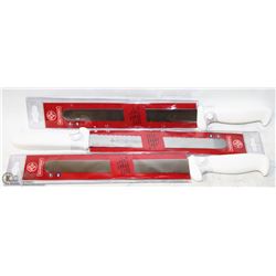 LOT OF 3 NEW 10" SLICING KNIVES