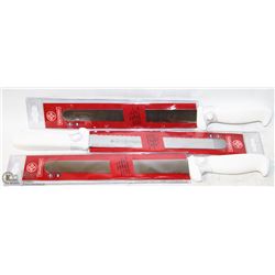 LOT OF 3 NEW 10" SLICING KNIVES