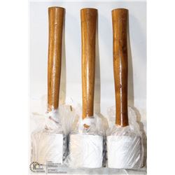 LOT OF 3 NEW MEAT MALLET TENDERIZERS
