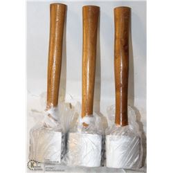 LOT OF 3 NEW MEAT MALLET TENDERIZERS