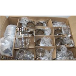 LOT OF 12 NEW CHROME SUGAR/SYRUP DISPENSER