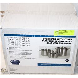 NEW 12QT HEAVY DUTY STAINLESS STOCK POT