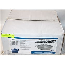 NEW 15QT HEAVY DUTY SS BRAZIER STOCK POT