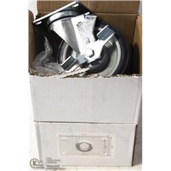 LOT OF 4 NEW CASTERS - 2 LOCKING, 2