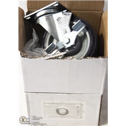 LOT OF 4 NEW CASTERS - 2 LOCKING, 2