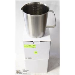 LOT OF 2 NEW 1500ML HEAVY SS MEASURES