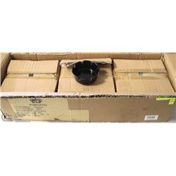 LOT OF 72 NEW BLACK ASHTRAYS