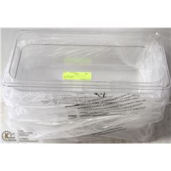 LOT OF 4 NEW 1/3 POLYCARB 4" DEEP INSERTS