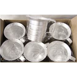 LOT OF 6 NEW 0.5QT ALUMINUM BAKERS WET