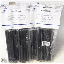 LOT OF 6  BAGS OF 4 NEW 6" PLASTIC LABEL