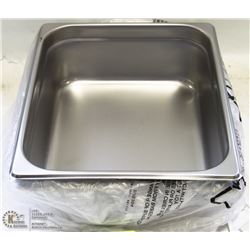 LOT OF 2 NEW HALF SIZE INSERT STEAM PANS